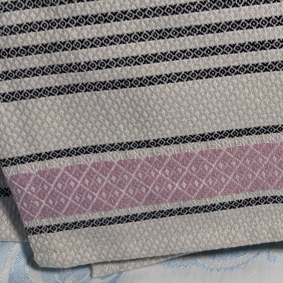 Luxurious Thick European Tea/Guest Towels Cotton Portugal Set 2 Pink/Charcoal - Picture 6 of 6